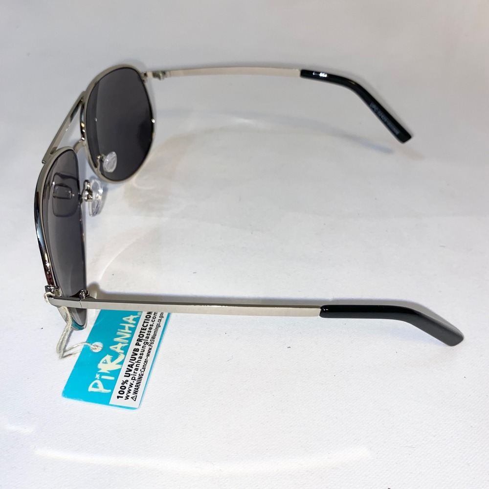 Piranha Urban Aviator Sunglasses Silver Mirror Lens 100‎ UVA UVB Protection - Picture 5 of 8